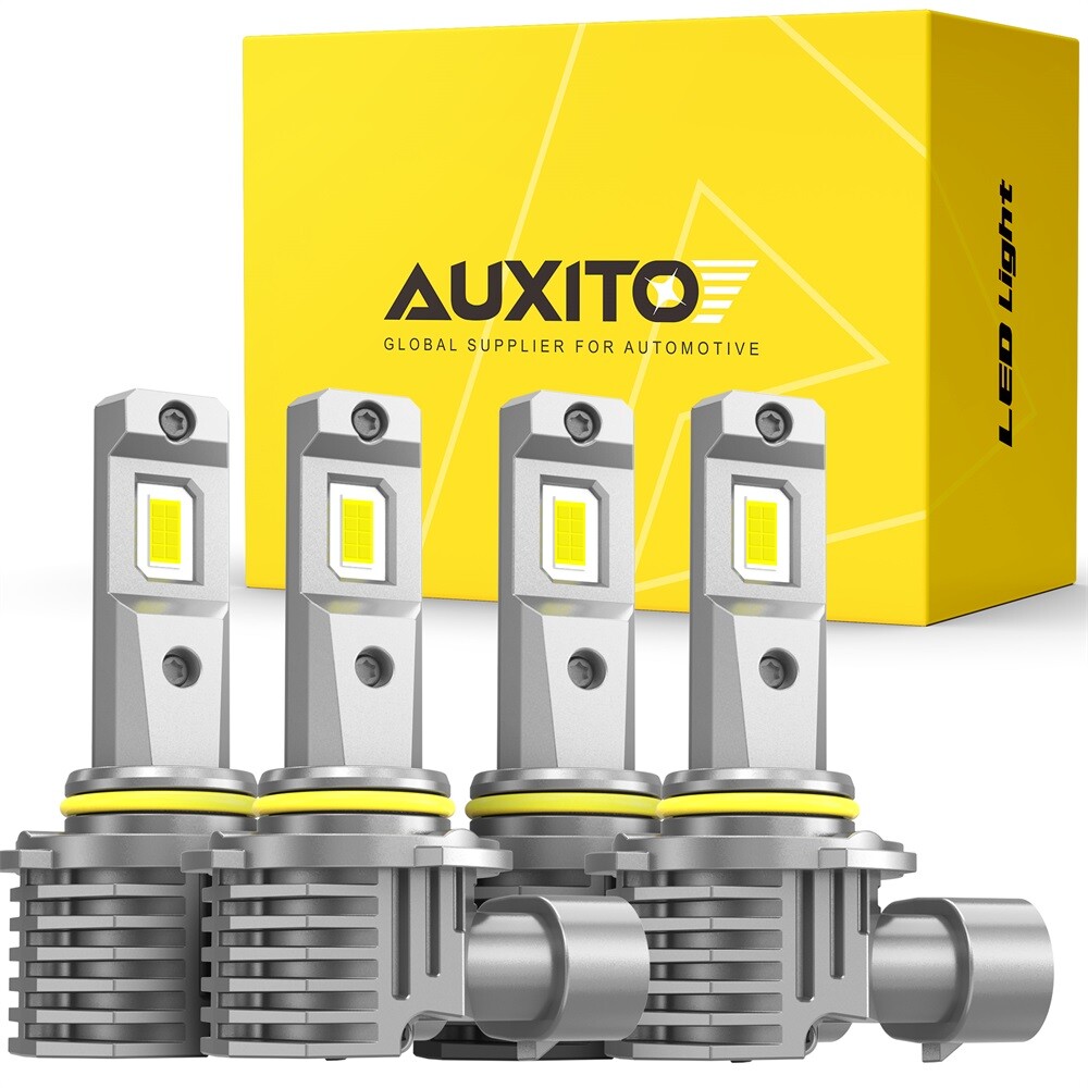 AUXITO 9005 9006 Headlight LED Bulbs High Low Beam Kit White 30000LM M6 USA