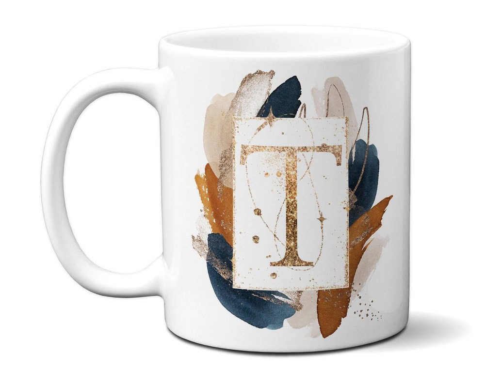 Custom Gold Letter Name Mug - Thank You Gift for Women & Girls
