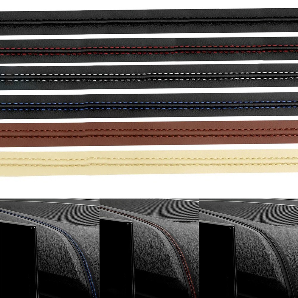 Flexible PU Leather Car Molding Trim Strip Customizable Interior Decoration