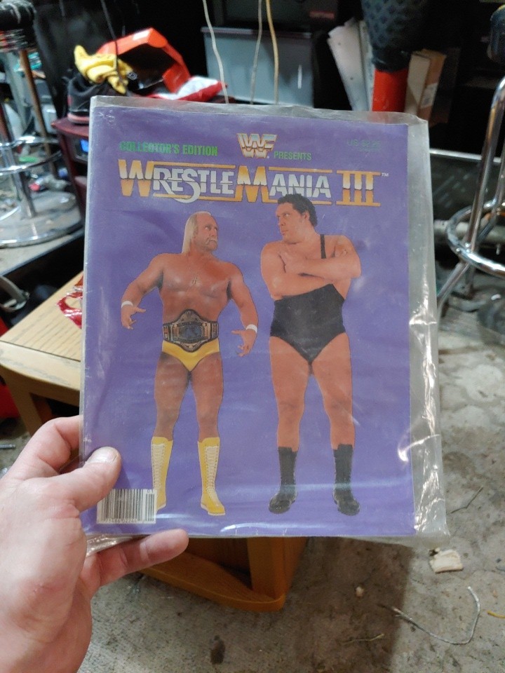 WWF WrestleMania III 1987 Program Hulk Hogan vs Andre the Giant 