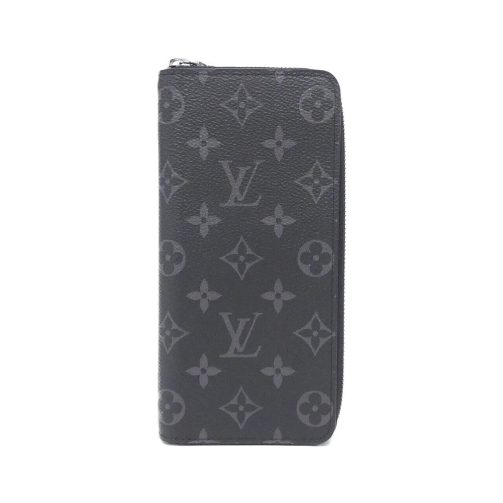 Authentic Louis Vuitton Monogram Eclipse Zippy Wallet Vertical M62295 Wallet...