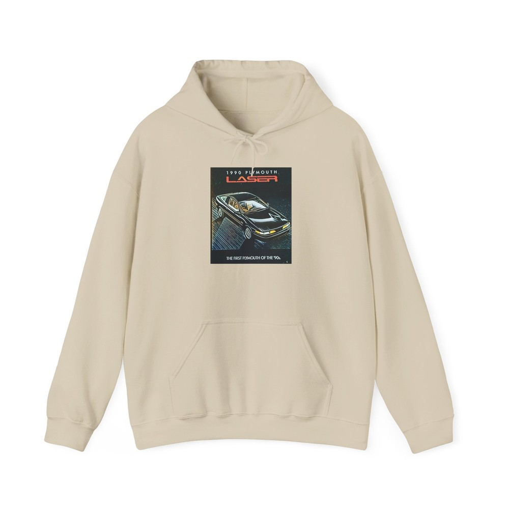 Plymouth Laser Car Graphic Print Crewneck Unisex Long Sleeve Hoodie Sweatshirt