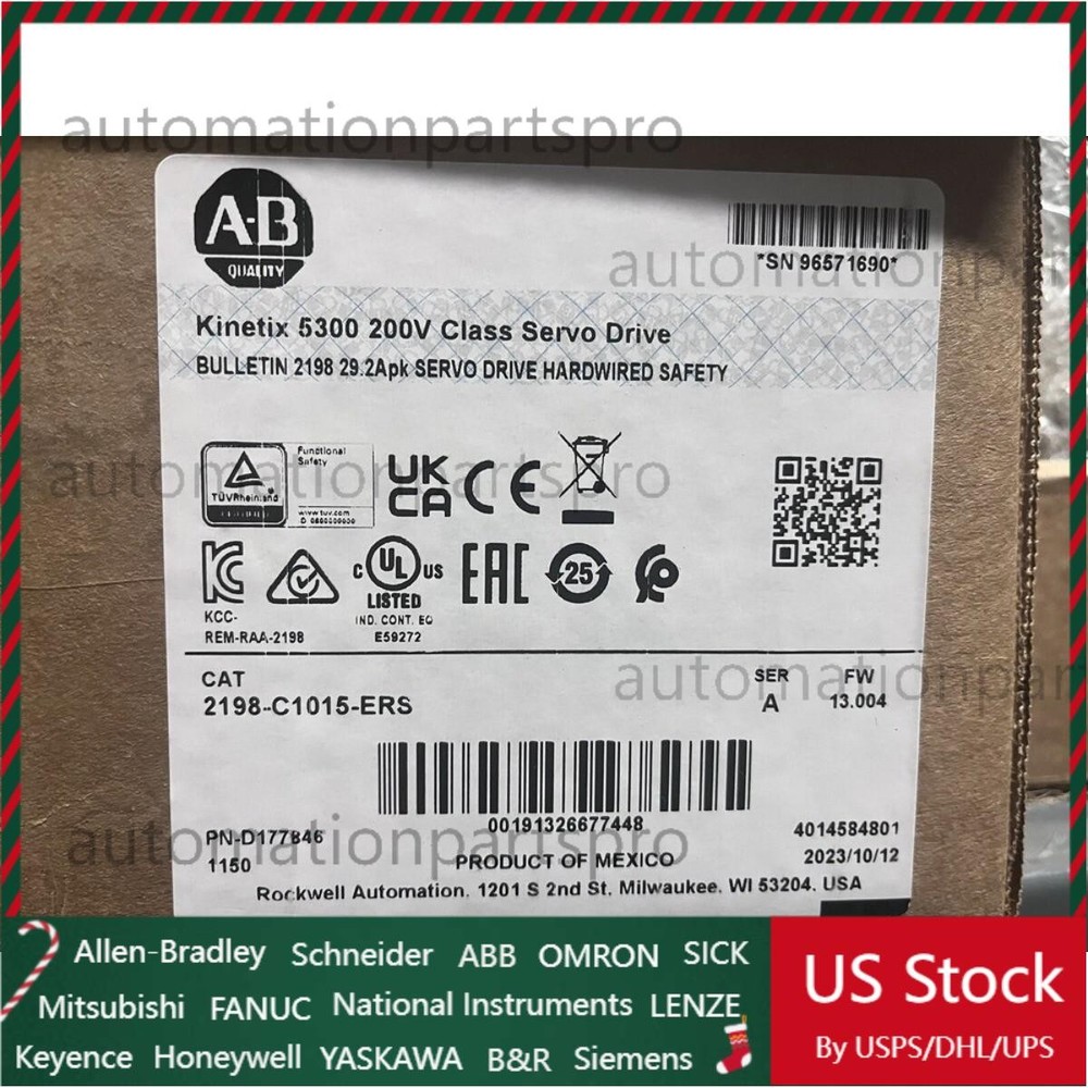 2198-C1015-ERS AB Kinetix 5300 2198C1015ERS  Factory Sealed US Free Tax