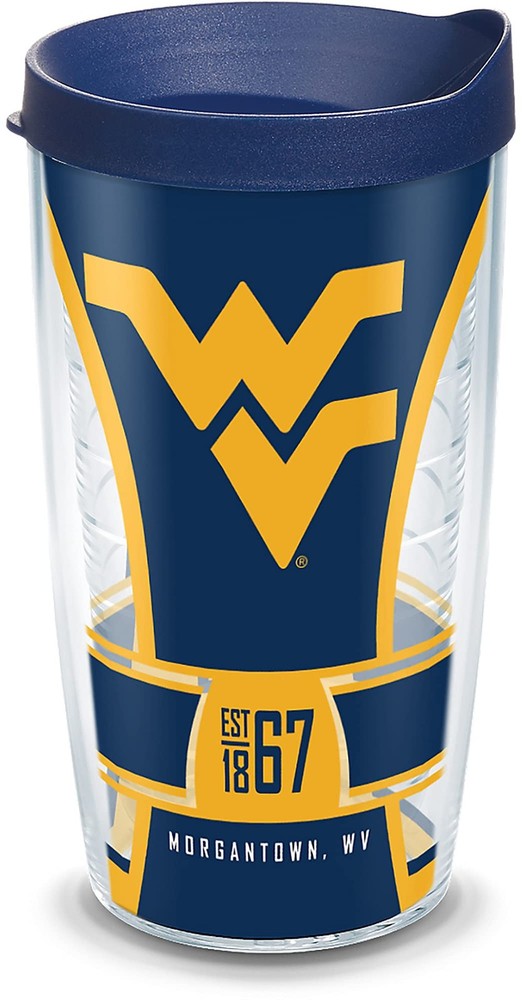 WVU Mountaineers Double-Walled Insulated Tumbler Made in USA