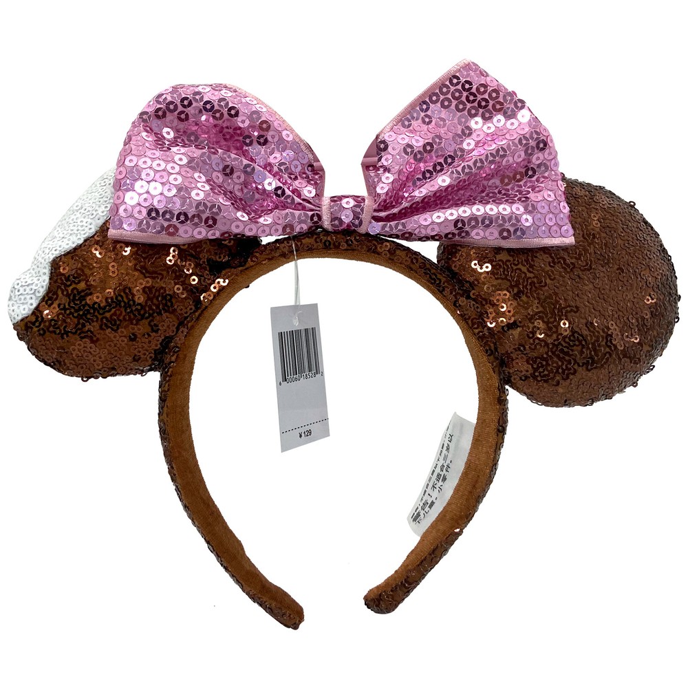 Disney Parks 2022 Minnie Ears Headband with Chocolate Ice Cream Bar Design