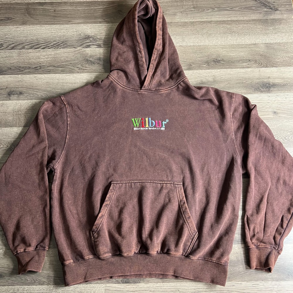 Wilbur Soot Hoodie Mens XL 96' Version 1.2 Embroidered Vintage Wash Streamer