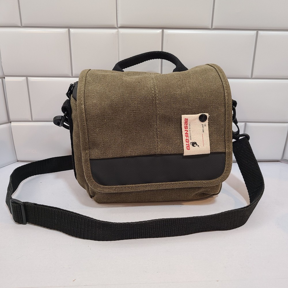 Besnfoto Army Green Canvas Camera Bag Belt Strap Shoulder Strap