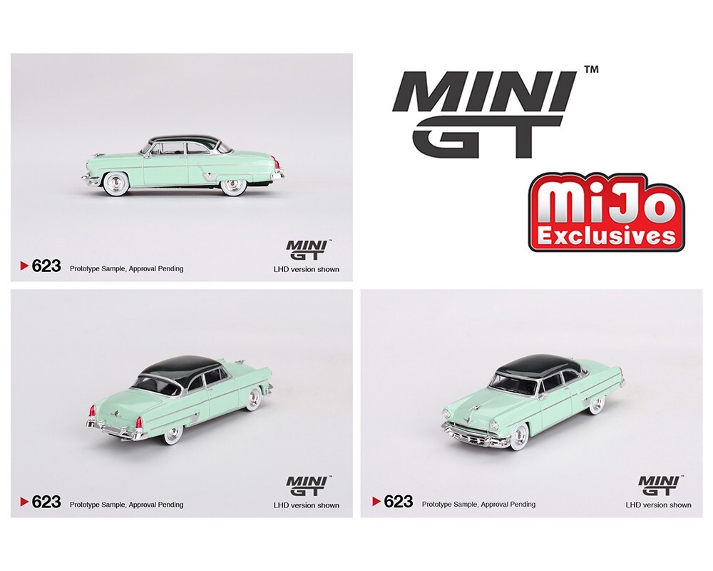 Presale - Mini GT #623 Lincoln Capri 1954  Parklane Green / Bloomfield Green-image