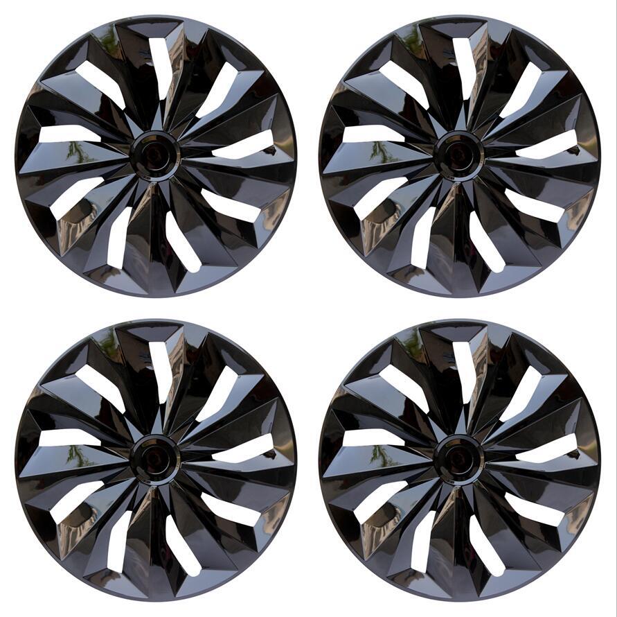 4-Piece Universal 15-Inch ABS Snap-Fit Wheel Covers for Cars SUVs Trucks