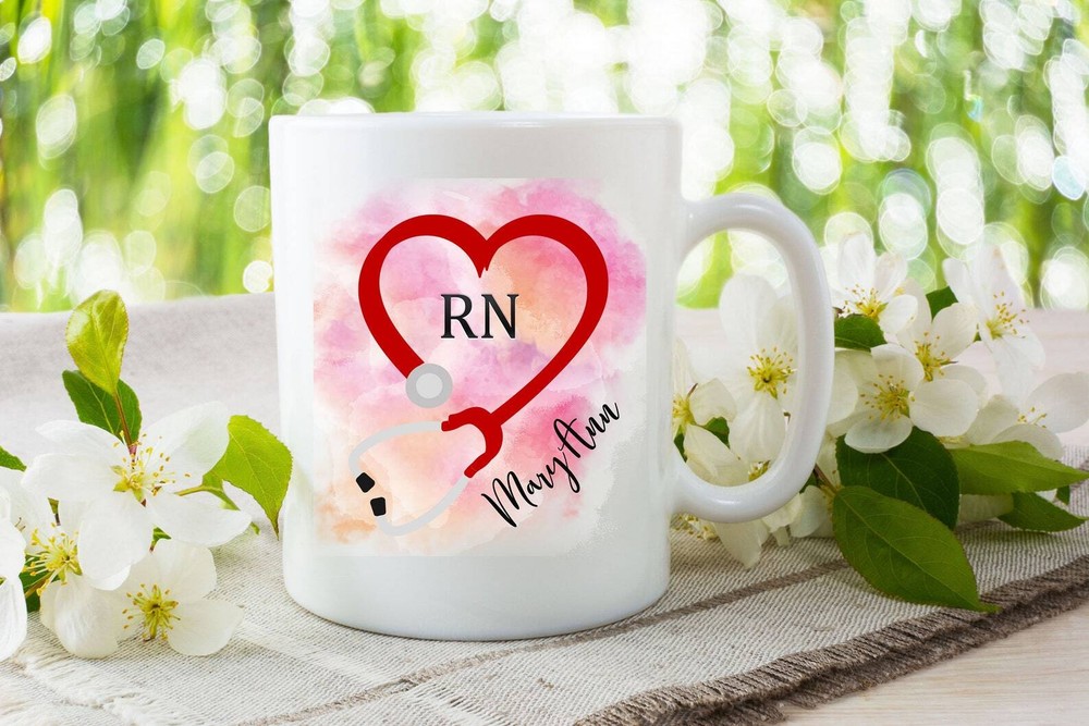 Personalized Nurse Coffee Mug Custom Nurse Mug Nurse Appreciation Gift Rn Nurse