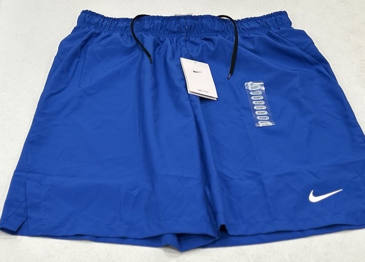 Nike Men's Team Dri-Fit Flex Woven No Pockets Shorts, Blue, Size L