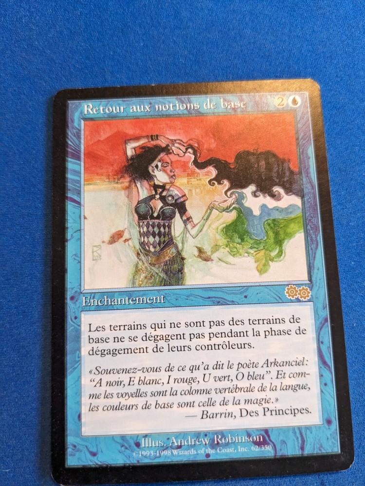 Back to Basics 1x MtG Urza's Saga French NM Condition See Pics-image