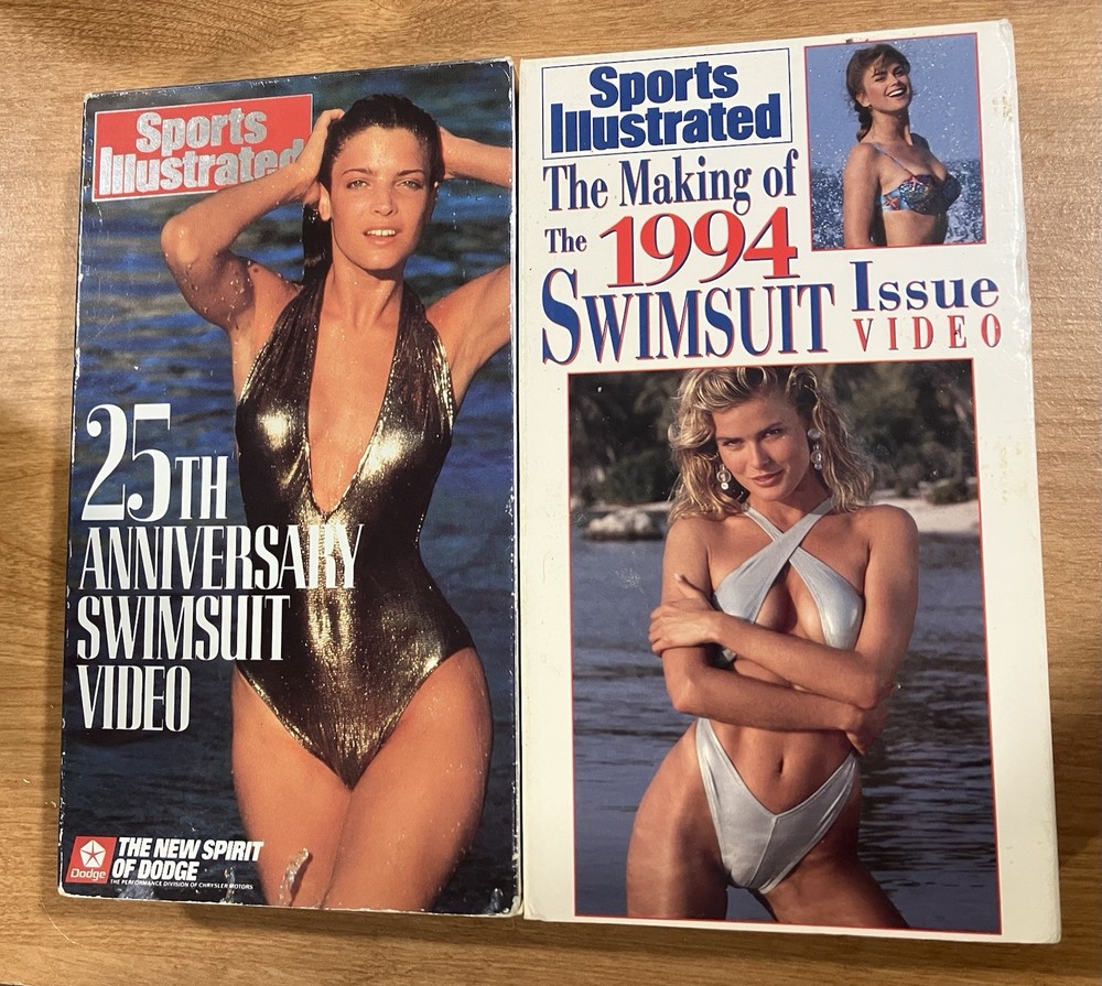 Si Swimsuit VHS LOT (2) 1989 1994 25th Bikini Brinkley Macpherson Ireland