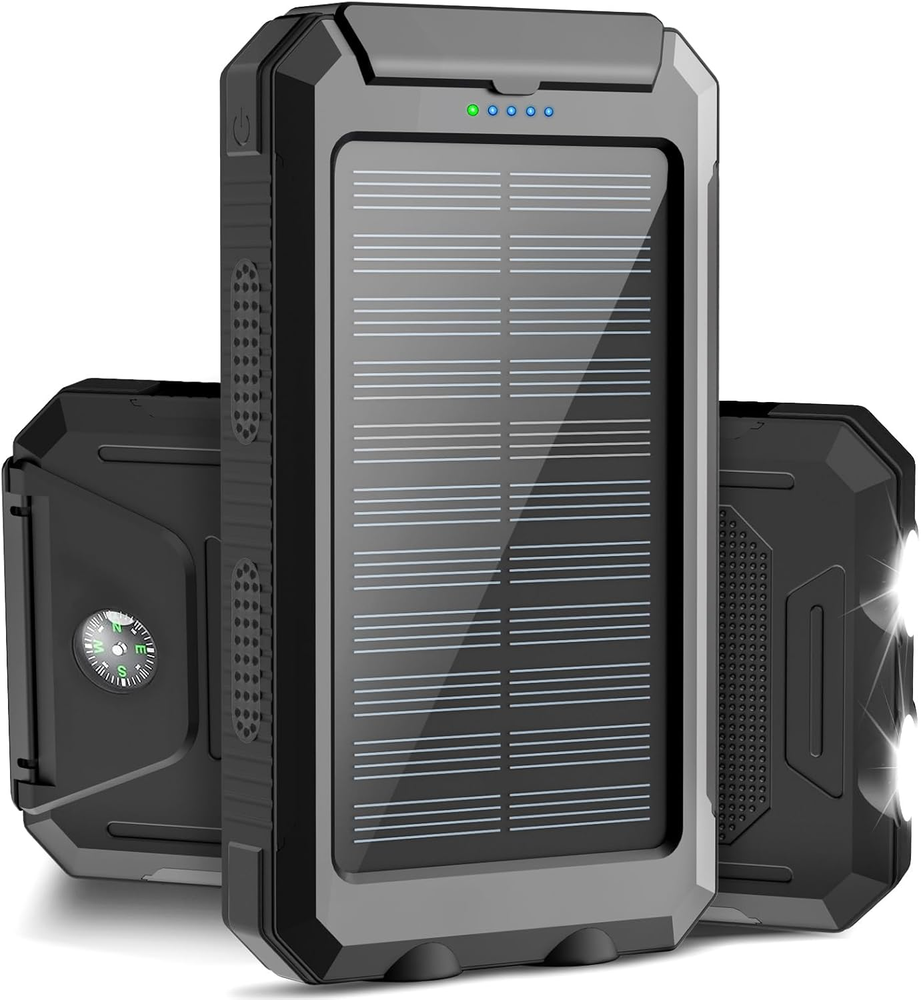 38800Mah Solar Power Bank Waterproof Portable External Backup Battery Charger