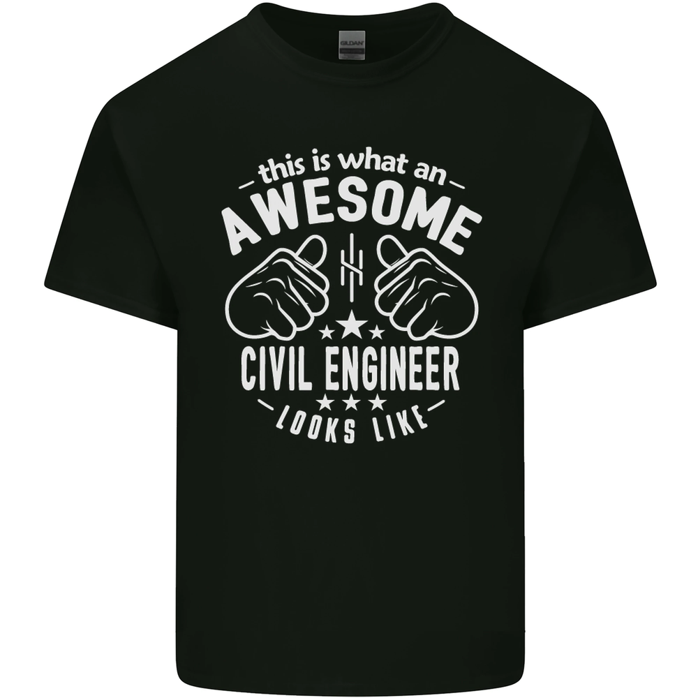 An Awesome Civil Engineer Looks Like Mens Cotton T-Shirt Tee Top