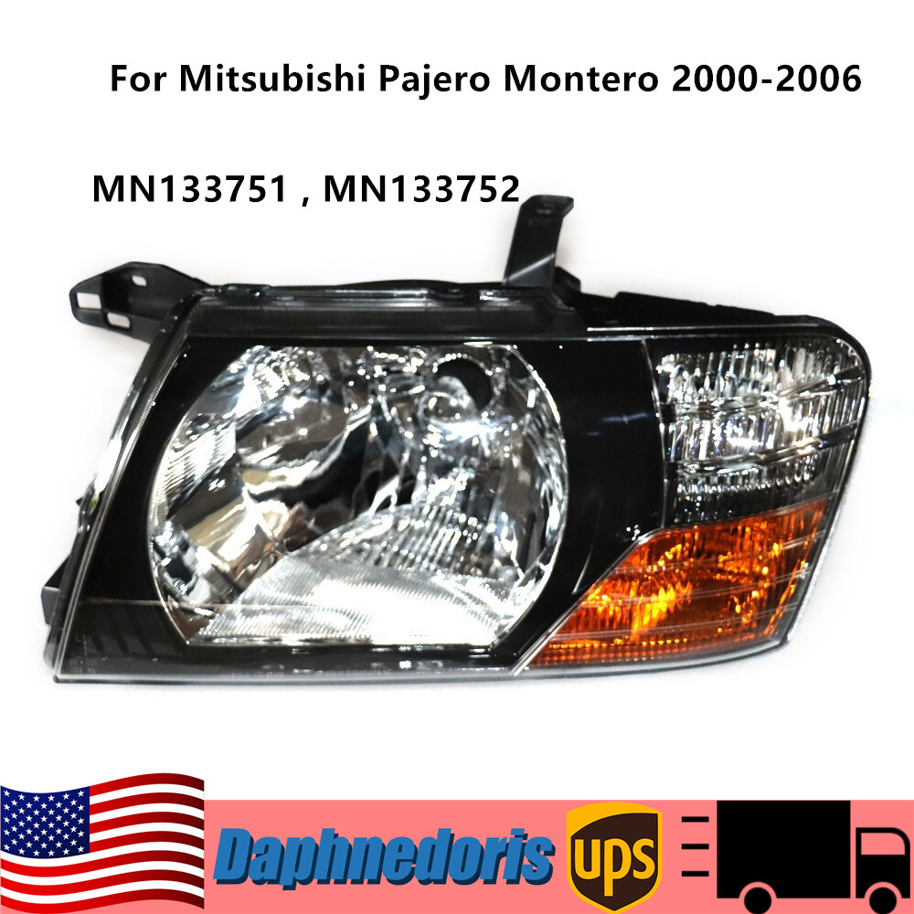 Fits for Mitsubishi Pajero Montero 2000-2006 Left Headlight Driver Side Headlamp