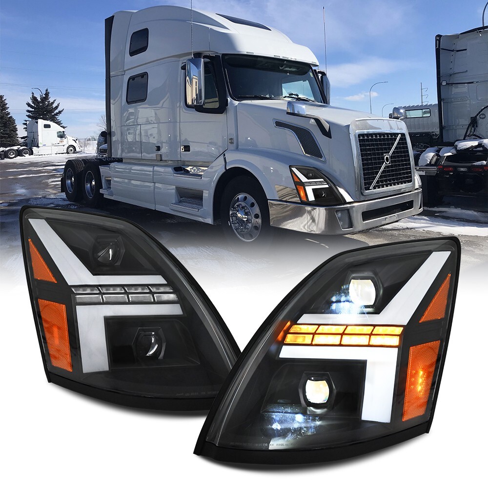 Volvo VN VNL VNM 04-18 LED DRL Turn Signal Headlight Replacement