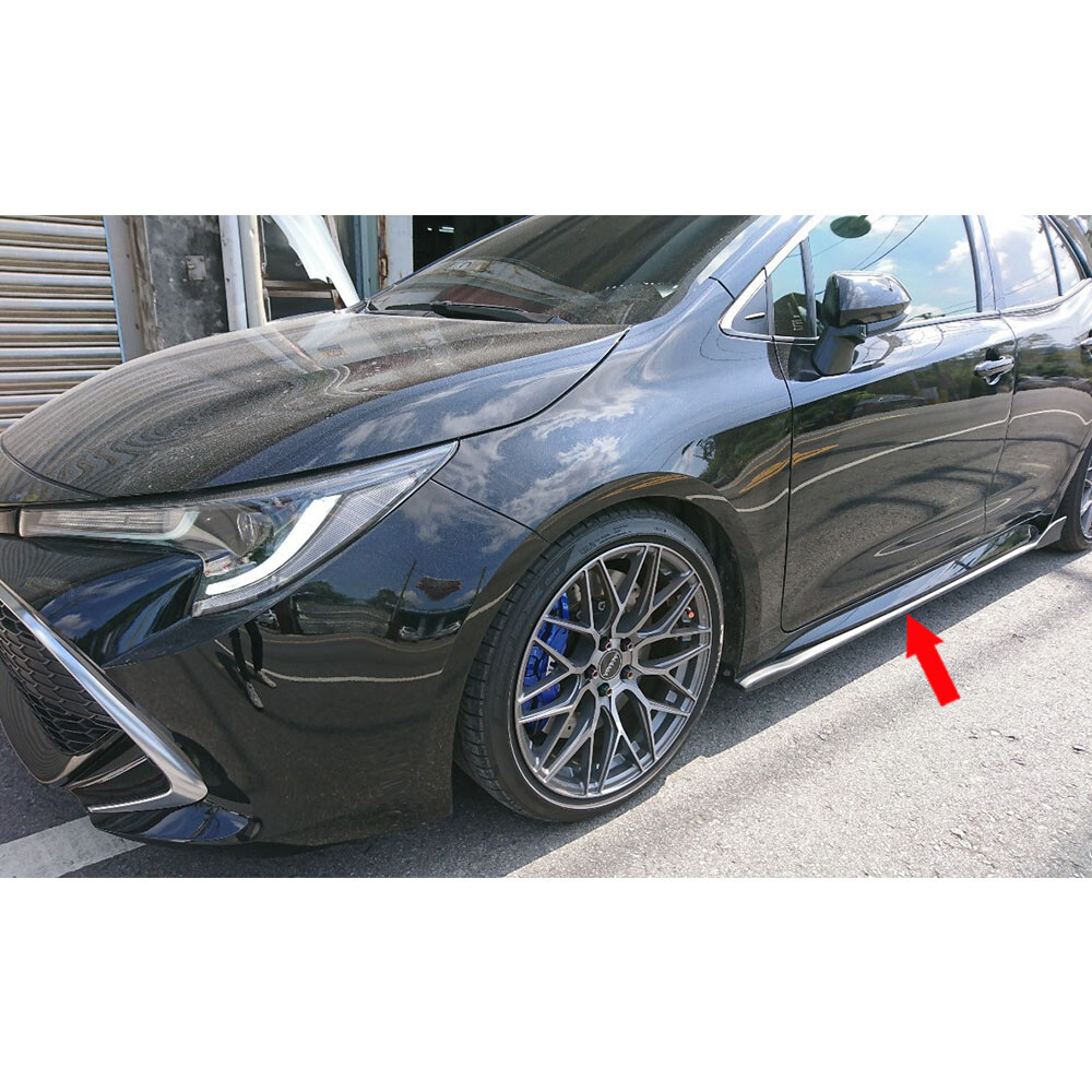 Carbon Fiber For Toyota Auris Corolla 12th 5DR T Look Side Skirt Body Kit 2020