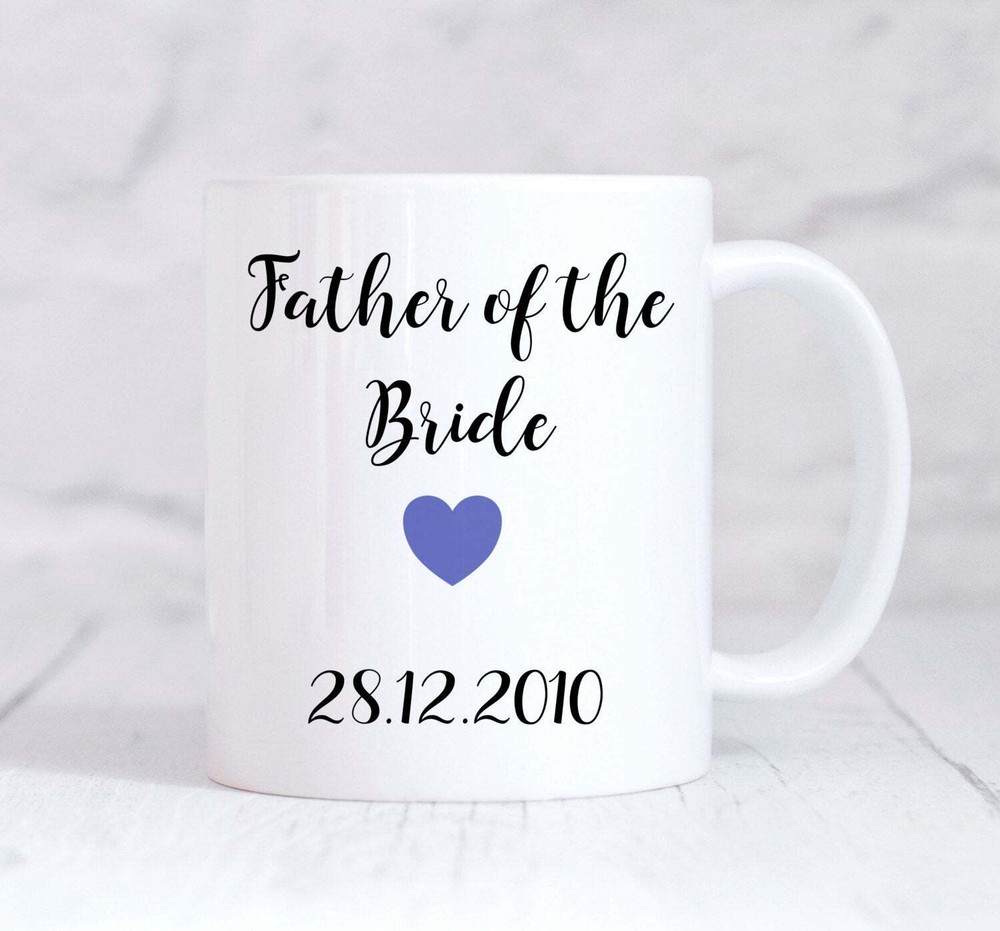 Father Of The Bride Mug Father Of Bride Gift Wedding Thank You Gift Personalised