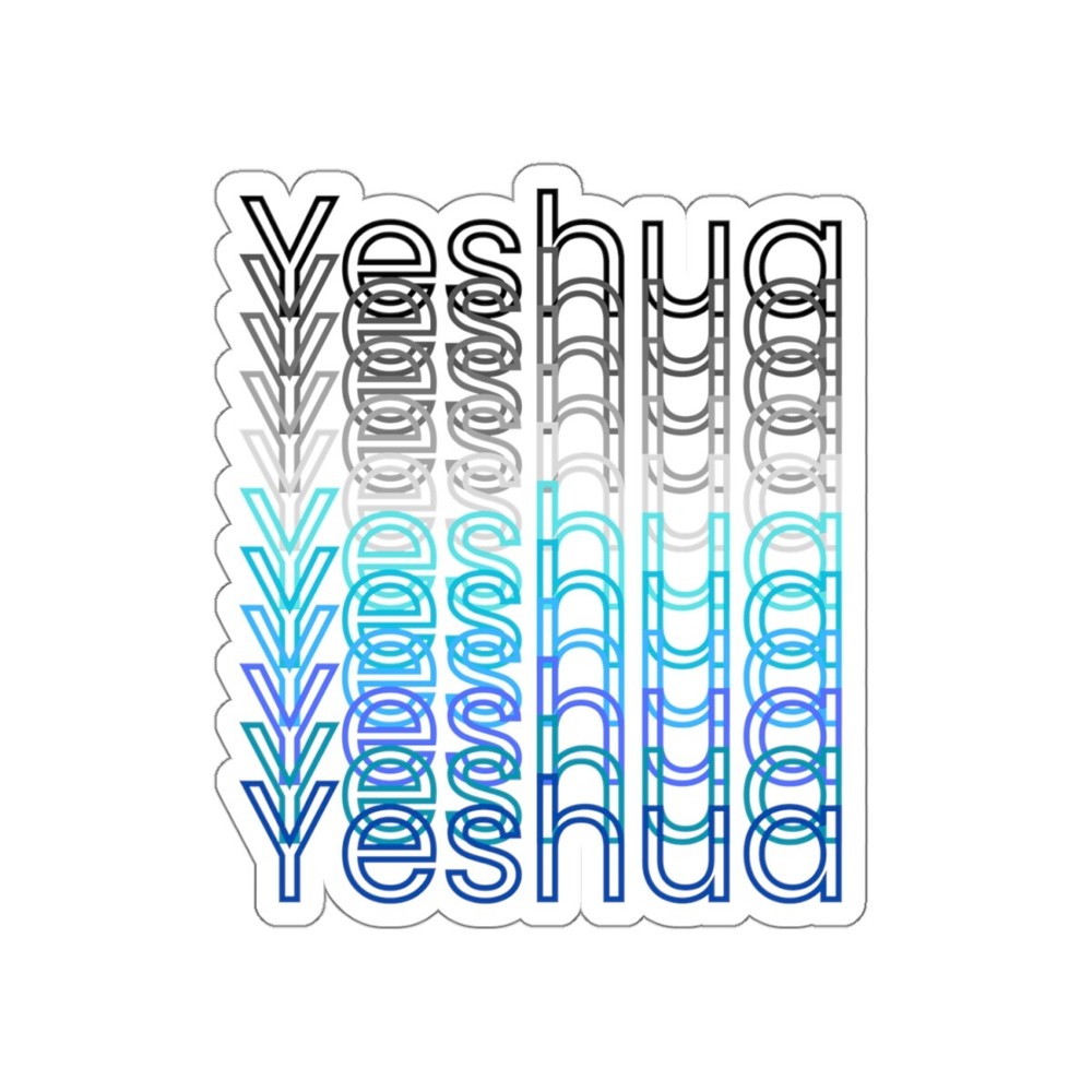 Yeshua Inspirational Kiss-Cut Stickers, Bible Verse Stickers, Christian Decor,