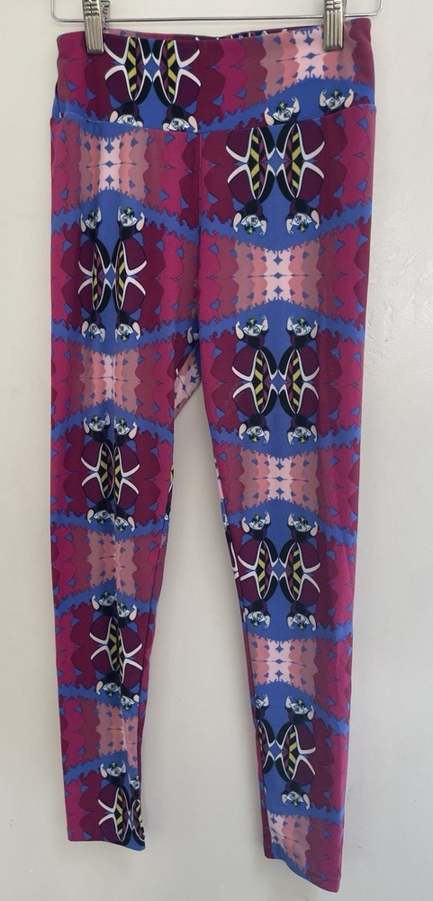 LuLaRoe Women's Alice In Wonderland Queen Of Hearts Polyester Leggings Multi OS