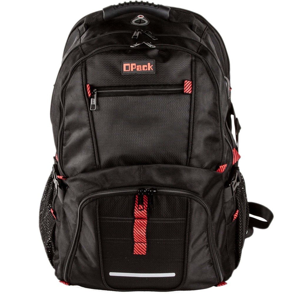 OPACK Extra Large Safe Travel Black Backpack, Unisex,