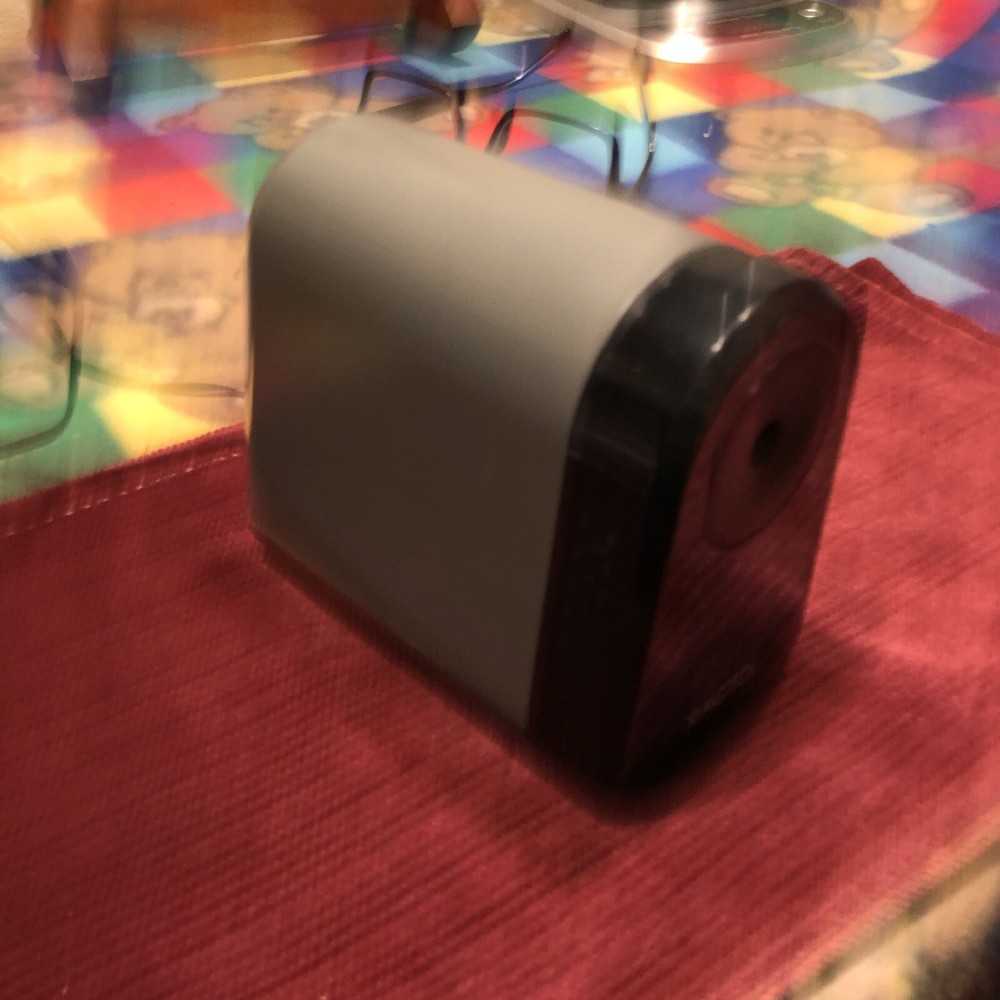 Xacto Electric Pencil Sharpener Model 195xx Black X-Acto Tested Working