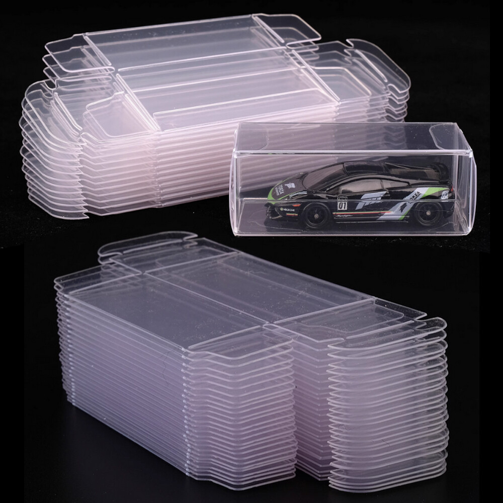 100 Storage Display Case Protectors For Loose Hot Wheels Matchbox Cars Stackable