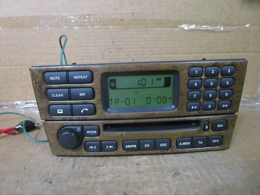 01-08 Jaguar X-Type Radio Receiver CD Player Control Panel Display 1x4318b876aa