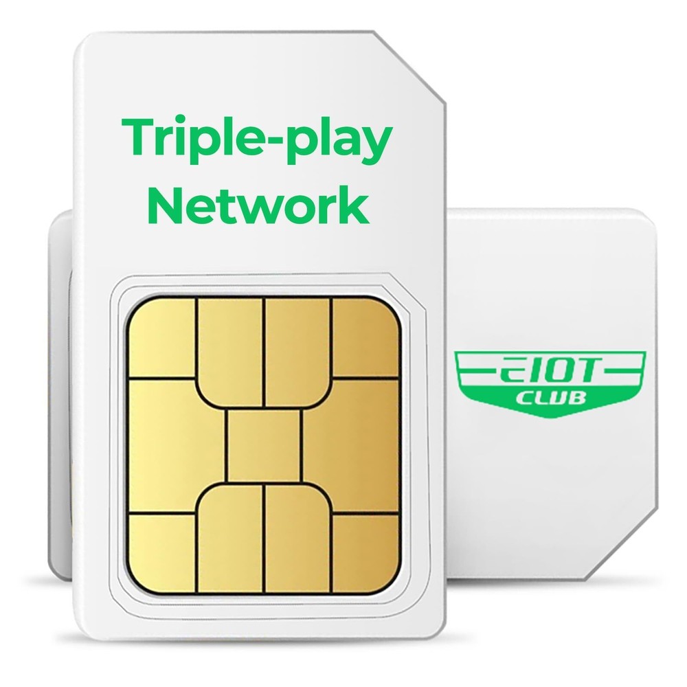 EIOTCLUB Data SIM Card Triple Play- USA Coverage No Contract 4G LTE