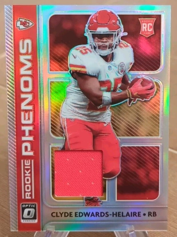 2020 Donruss Optic RC Phenoms Patch Clyde Edwards-Helaire Kansas City Chiefs