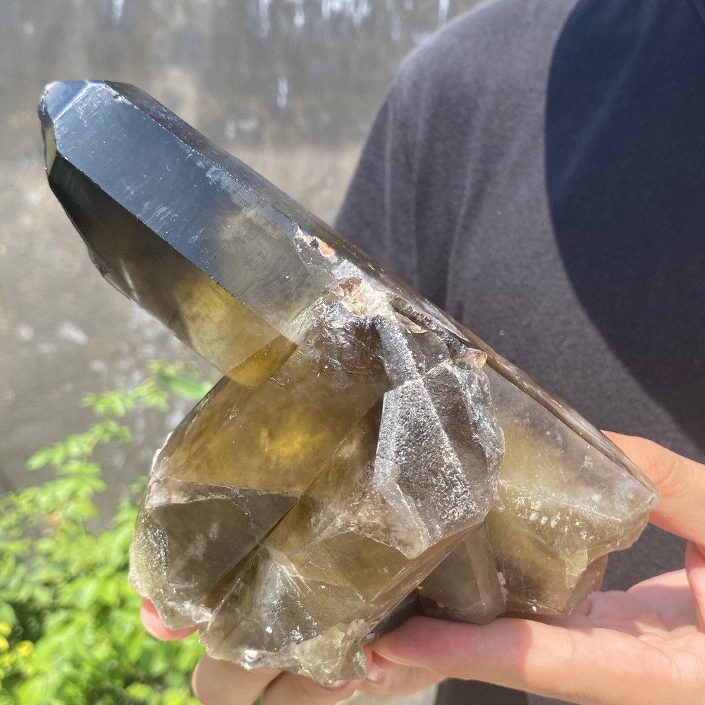 2.4LB Natural Citrine Quartz Cluster Crystal for Healing Energy
