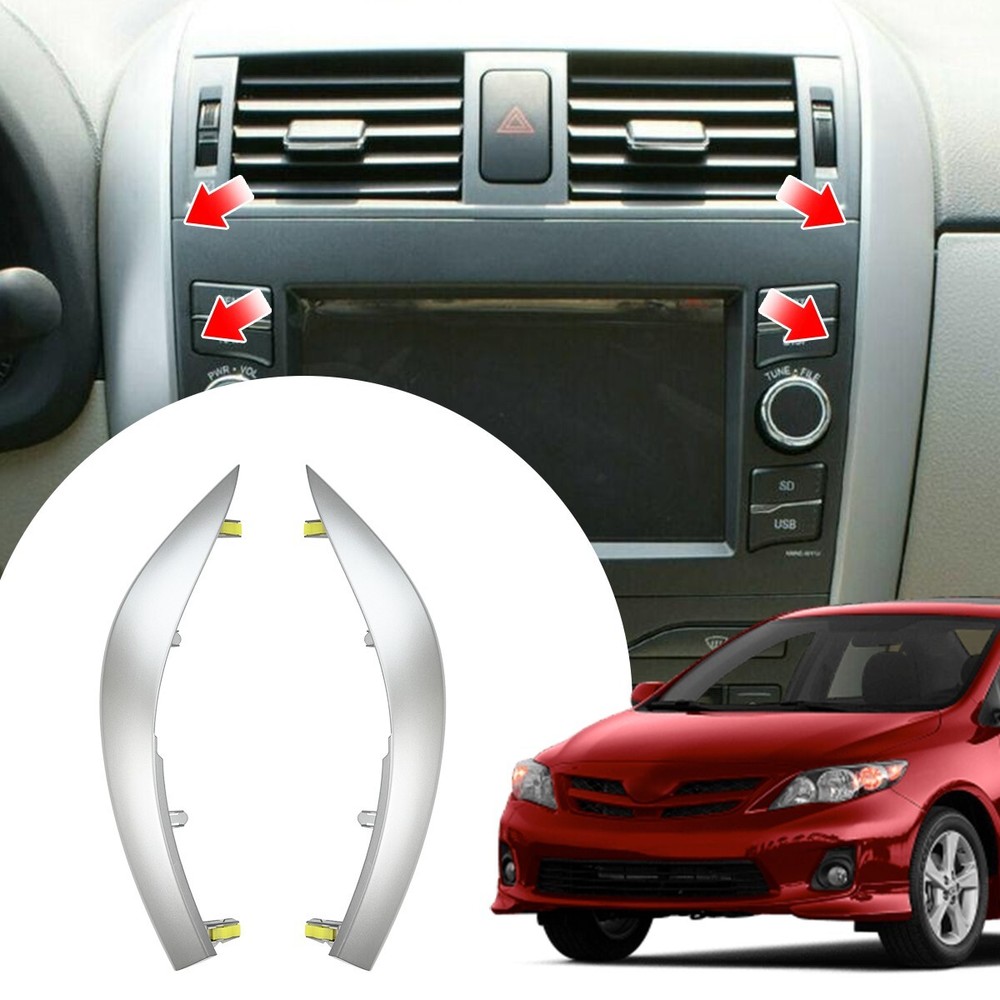2007-2013 Toyota Corolla Central Dashboard Air Vent Panel Trim Cover - 5543602330 - 2X