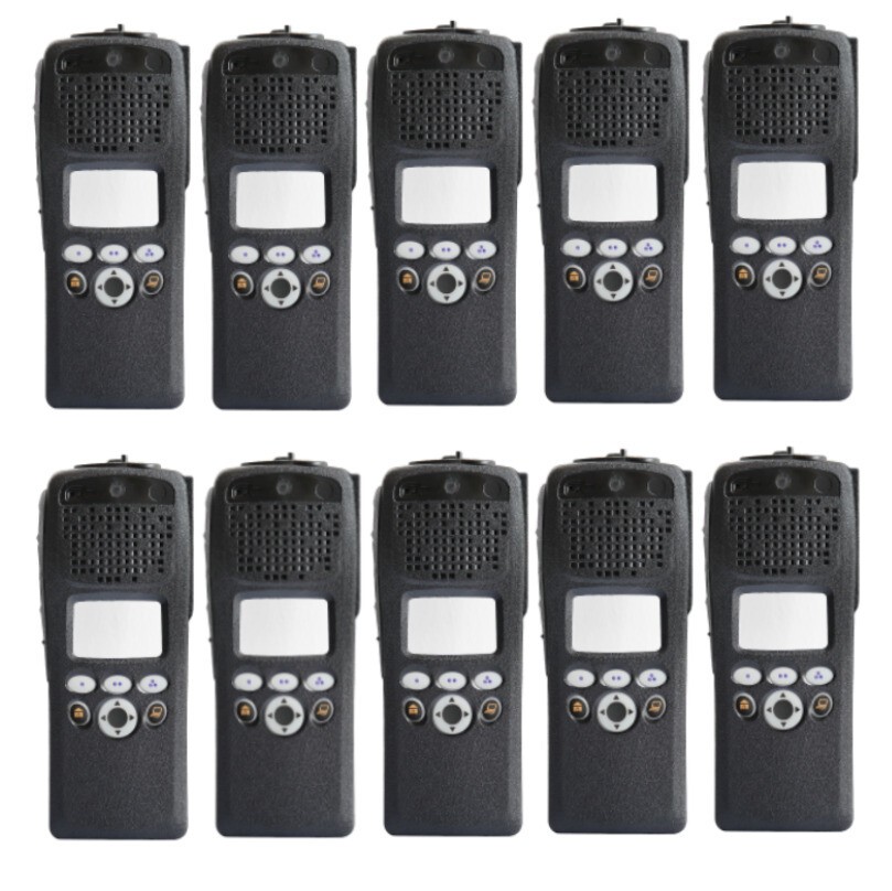 10Pack XTS2500 Replacement Front Housing Case For XTS2500 M2 Two-way Radio Black