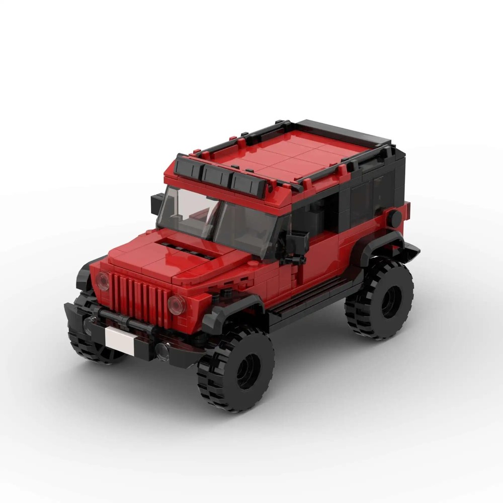 LEGO MOC Jeep Wrangler Red Speed Champions Style Fast Shipping