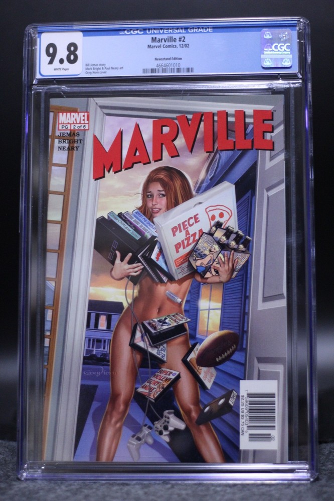 Marville (2002) #2 Newsstand Greg Horn GGA Cover CGC 9.8 White Pages Mark Bright