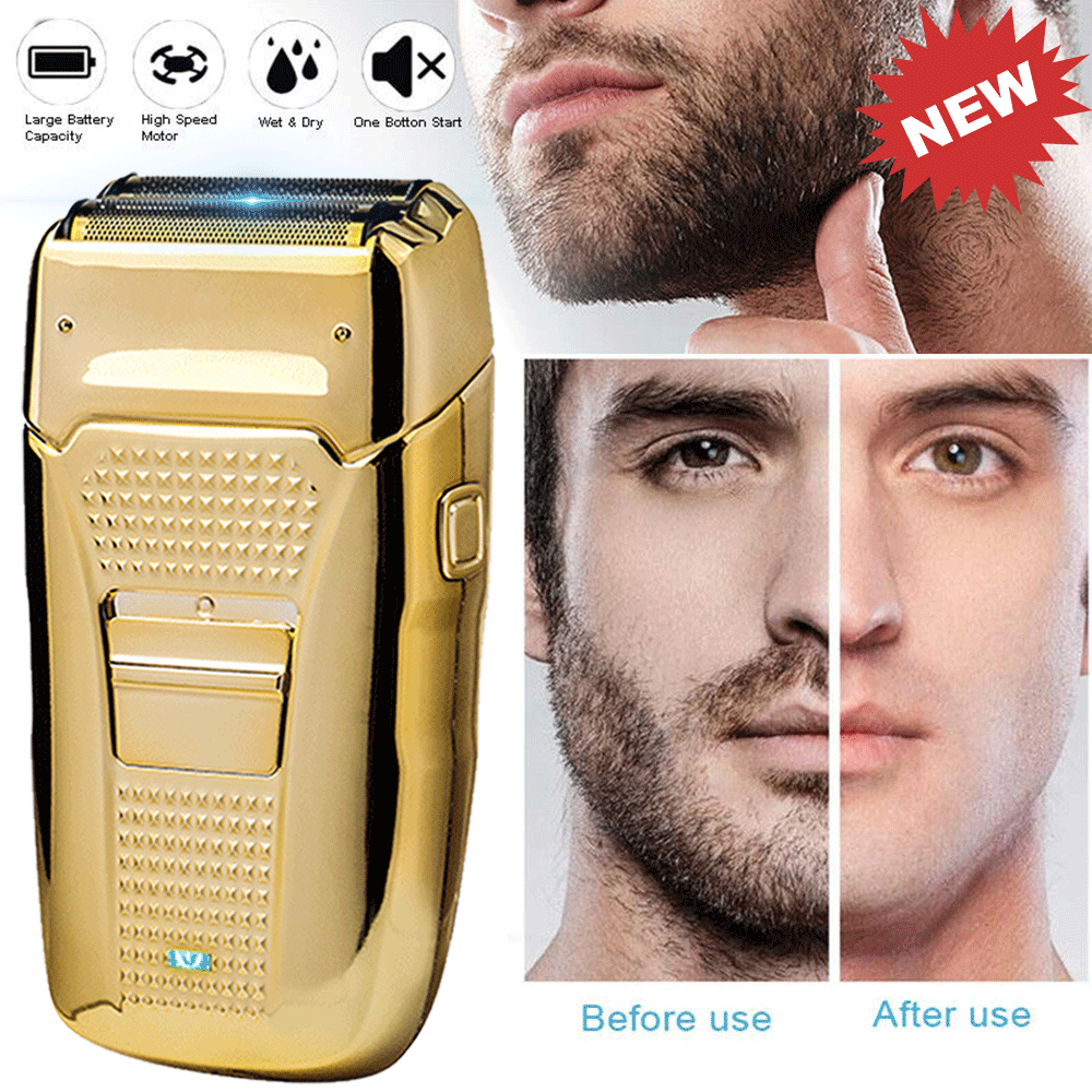 Electric Twin Balde Hair Trimmers Shaver USB Rechargeable Beard Shaver Razor Kit