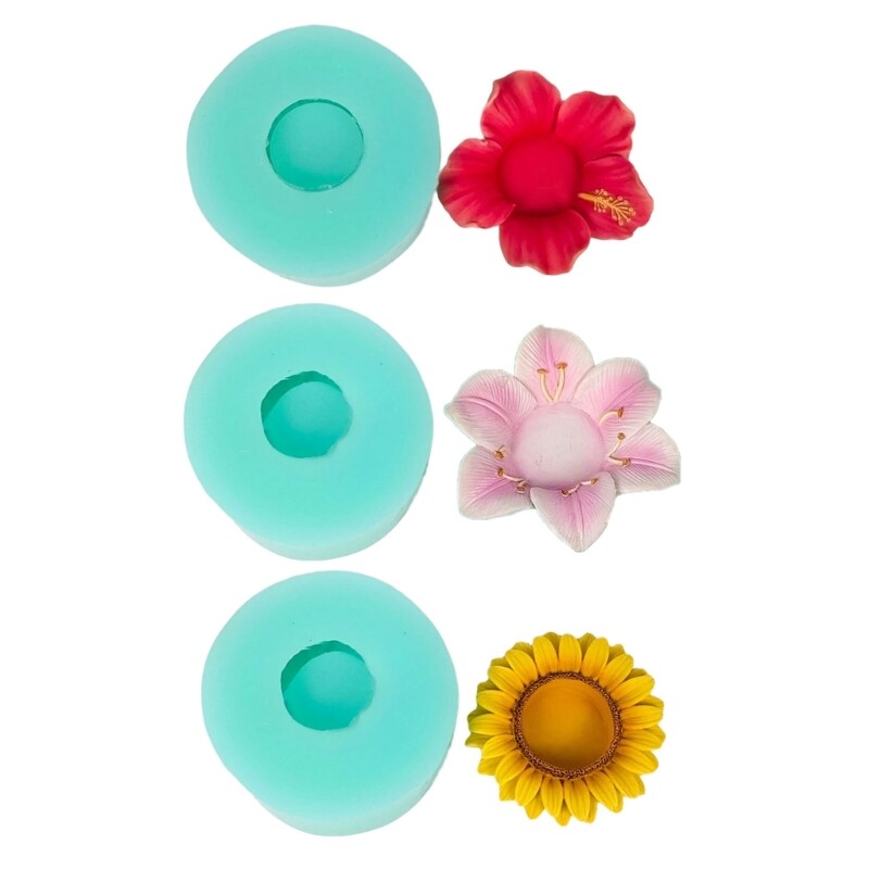 Flower Shaped Holder Molds Flower Candlestick Molds
