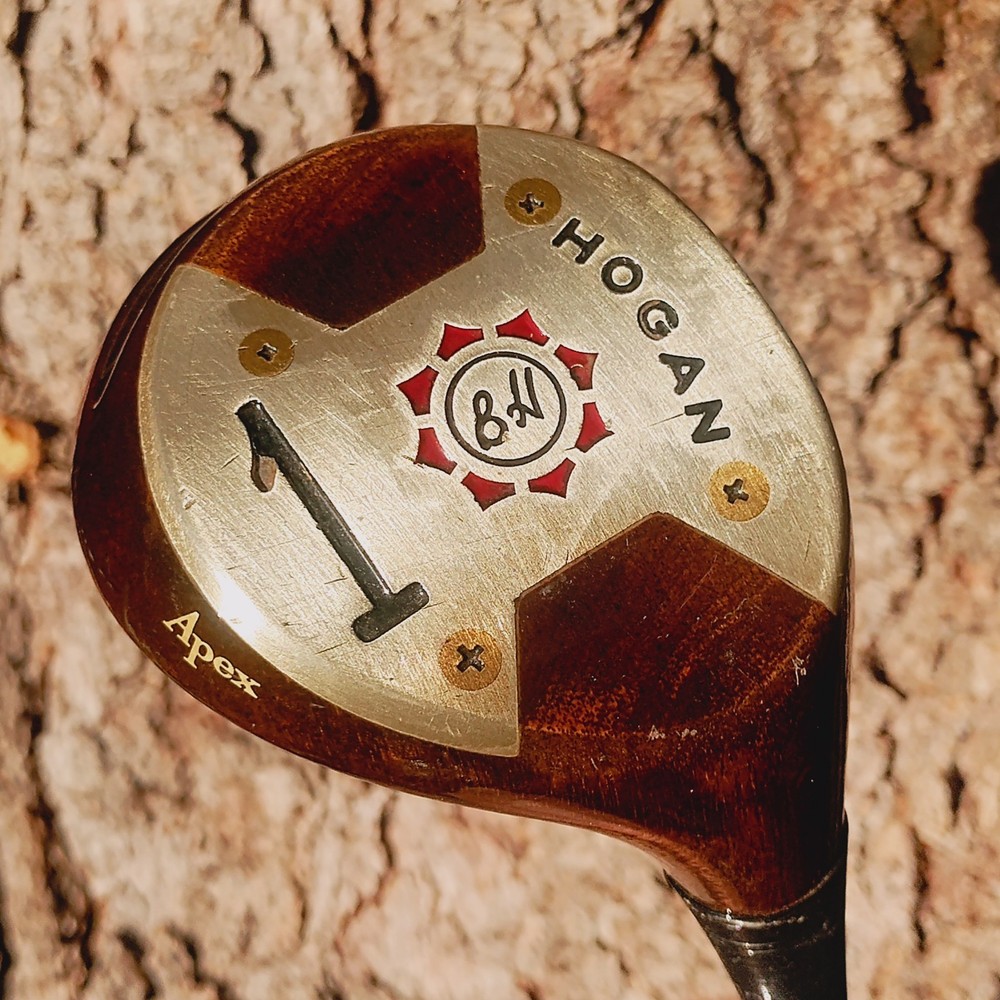 Sweet Vintage Ben Hogan Apex Speed Slot Persimmon Driver Stiff Steel #W160