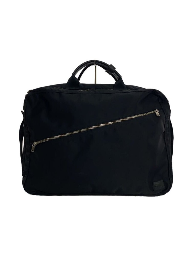 Porter Black Briefcase Nylon 41x29.5cm Plain Design 9.5cm Depth
