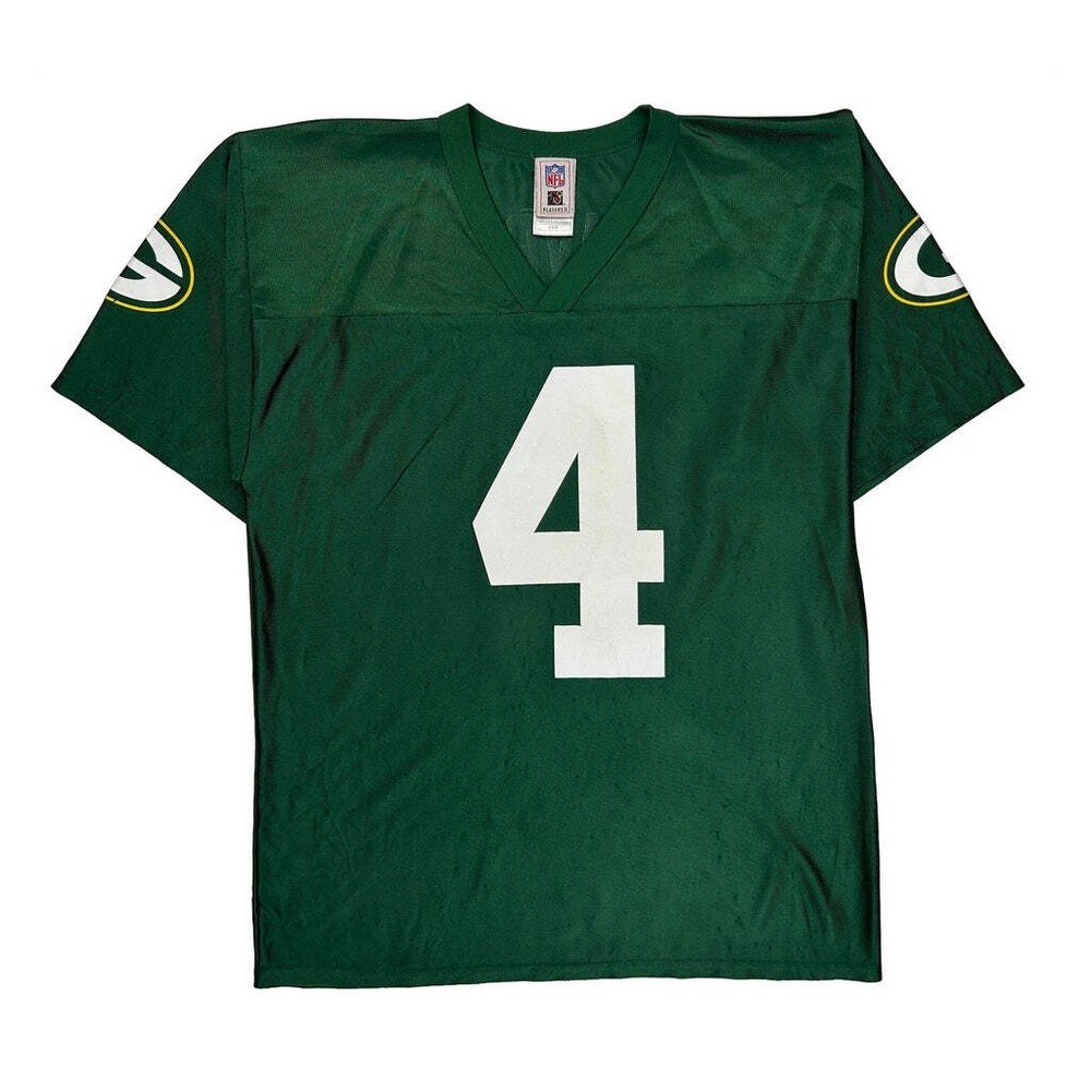 Green Bay Packers Nfl #4 Favre Football Jersey - Medium Green Polyester