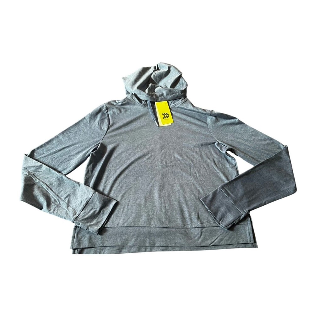 Women's Soft Stretch Hooded Sweatshirt - All In Motion Blue Size S