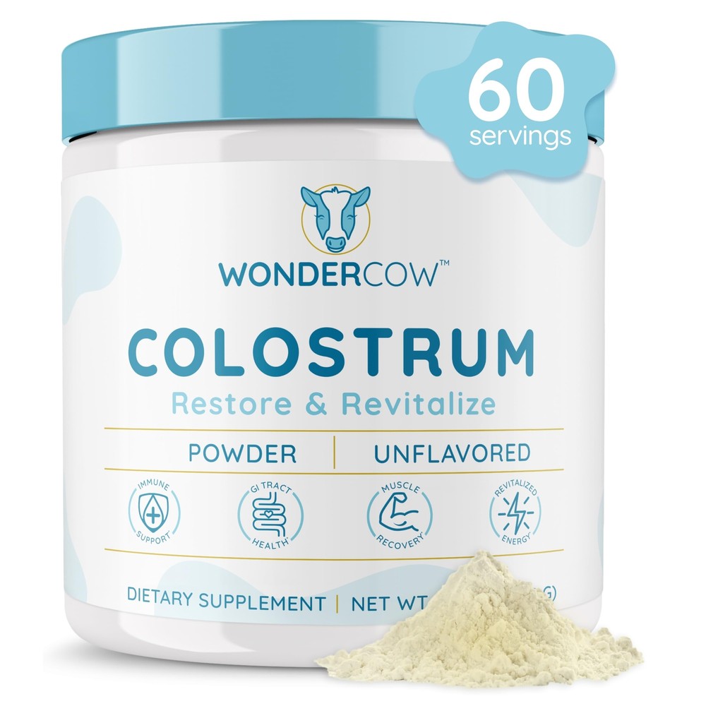 Colostrum Supplement Powder for Gut Health Immune Support Muscle Recovery & W...