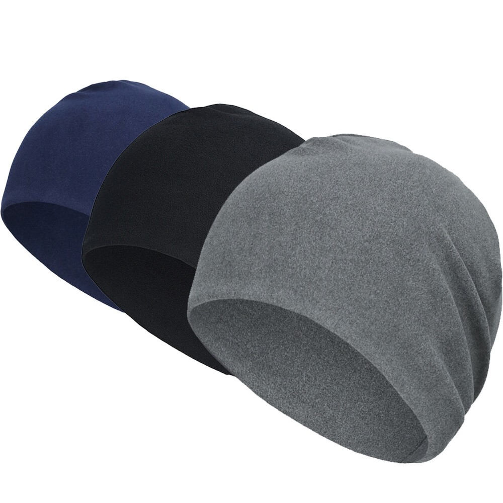Windproof Fleece Ski Beanie Helmet Liner for Winter Cycling