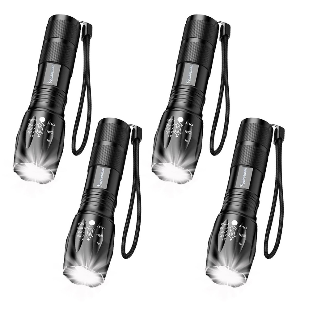 LED Tactical Flashlight Super Bright 2000 Lumen LED Flashlights Portable Outd...