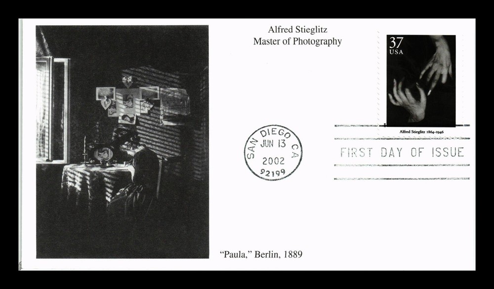 DR JIM STAMPS US COVER ALFRED STIEGLITZ MASTER OF PHOTOGRAPHY FDC MYSIC CACHET