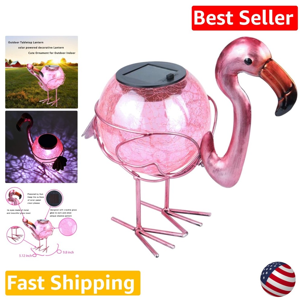 Solar Lantern Tabletop Lamp - Waterproof LED Lights for Patio Garden