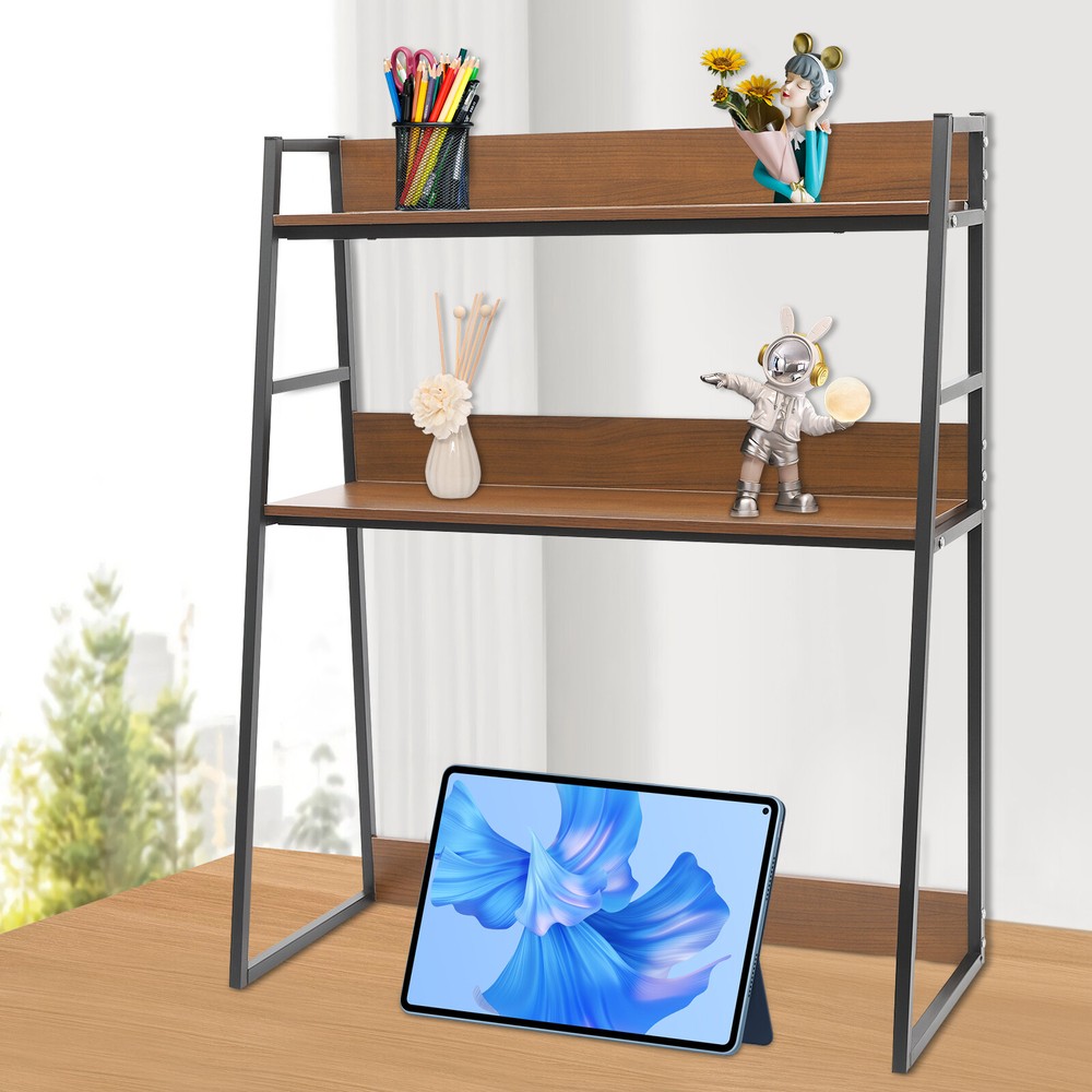 3-Tier Desktop Bookshelf Organizer for Office or Dorm Storage