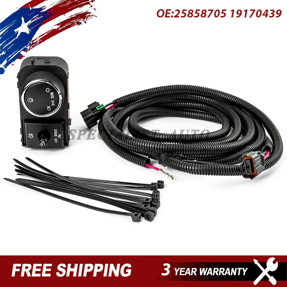Fog Light Wiring Harness & Switch Kit 07-14 for Chevy Silverado 3500 GMC Sierra