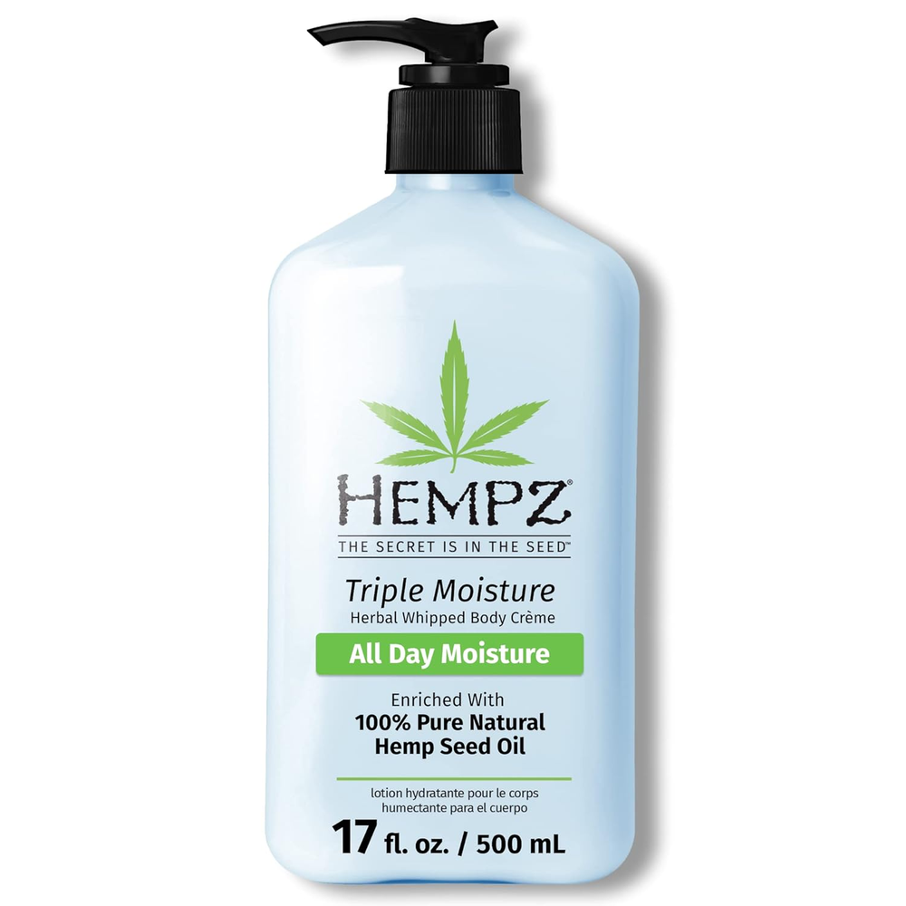 HEMPZ Triple Moisture Body Moisturizer, 17 Oz – Hydrating Lotion Rich with Miner